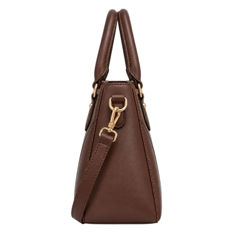 Handwide Brown Women’s Satchel Handbags – Structured Faux Leather Everyday Bag