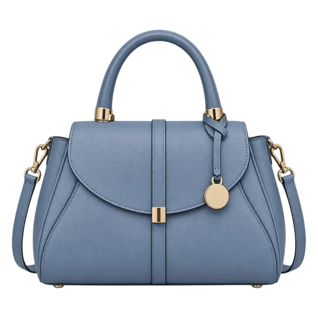 BaggisDustyBlueWomen_sSatchelHandbag_ElegantStructuredFauxLeatherBag_5.jpg Handwide Dusty Blue Women’s Satchel Handbag – Elegant Structured Faux Leather Bag